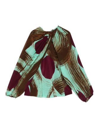 Colville Perfumo abstract-print blouse - Green