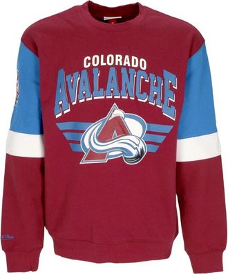 Mitchell & Ness NHL Crewneck Sweatshirt Colorado Avalanche Celebration - Heren - Sweatshirts - Bruin - XL - Katoen - Hoodies & sweatvesten