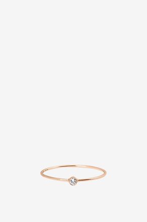 Vanrycke Ring aus Ros&eacute;gold und Diamant One