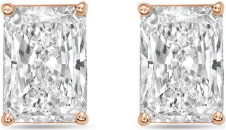 Diana M. Jewels 14Kt Rose Gold 15.00 cts Lab Grown Radiant Cut Diamond Studs