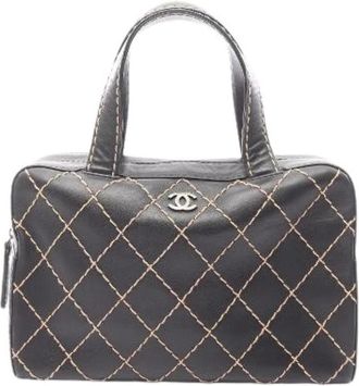 Chanel Pre-owned Wild Stitch leren handtas - Dames - Vintage Handtas - Zwart - ONE Size - Leer - Vintage
