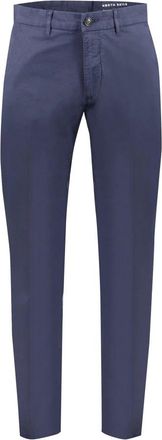 North Sails Blauwe Slim Fit Broek met Logo - Heren - Chinos - Blauw - W33 - Broeken