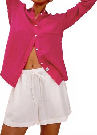 Rails Ellis Button-Down Shirt In Raspberry