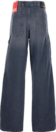 Diesel Mens Jeans D-Livery-W Grey Cotton