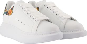 Alexander McQueen Womens Oversized Sneakers Leather White Calfskin Shoes
