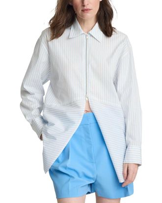 Kenneth Cole Front Paneled 1/2-Zip Shirt