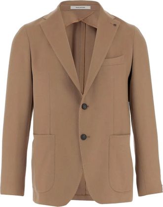 Tagliatore Blazer in cashmere con due bottoni - Marrone