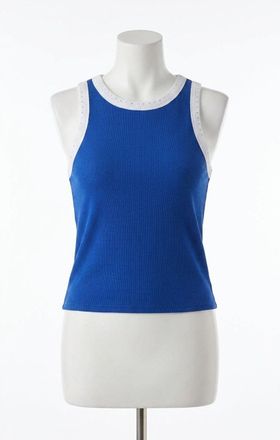 Z Supply Clarke Rib Tank Top In Nautical