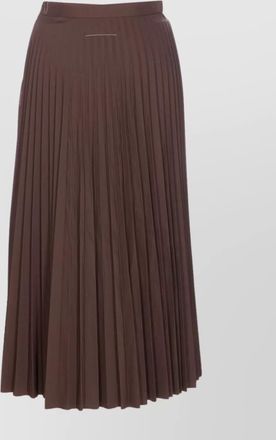 Maison Margiela midi pleated skirt high waist design