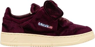 Autry Medalist Low - Dames - Sneakers - Paars - 37 EU - Katoen - Schoenen