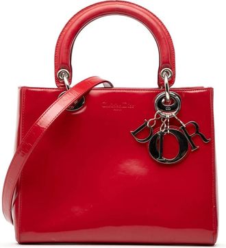 Dior Pre-owned Handbags, female, Red, Size: ONE SIZE Pre-owned Vintage Leather Handbag