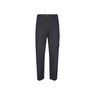 C.P. Company Straight Trousers, male, Blue, Size: XL Tapered Trousers