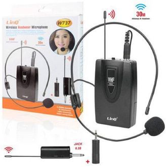 Trade Shop Trade Shop - Amplificador De Voz Port&aacute;til Con Micr&oacute;fono Inal&aacute;mbrico Inal&aacute;mbrico Vhf 30mt W737