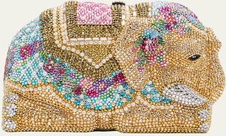 Judith Leiber Crystal Elephant Clutch Bag