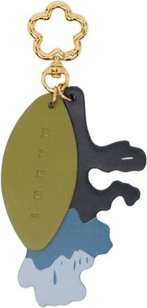 Marni Llavero de flor en tejido multicolor - Accessories - unisex - Azul - ONE SIZE