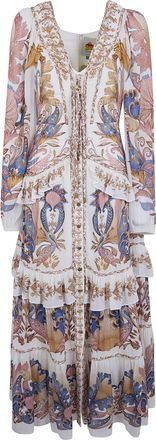 Farm Rio Braid Details Long Dress