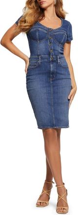 Guess Naomy Denim Dress in Blue at Nordstrom, Size X-Small