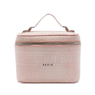 Dior Pre-owned Dior Diortravel Canvas Cannage D Lite Vanity Case Ladies FTOFFJ6O8IDTGYTQ