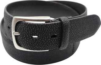 Paolo Vitale Rokkeskind B&aelig;lte - Heren - Riemen - Zwart - 90 CM - Leer - Accessoires