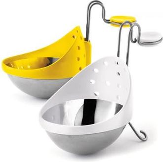 Cuisipro Stainless Steel Egg Poacher Set Of 2 Poachers in Yellow at Nordstrom
