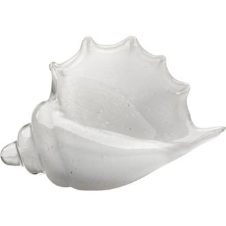 Jamie Young Co. Triton Hand Blown Decorative Glass Shell, Grey in White at Nordstrom