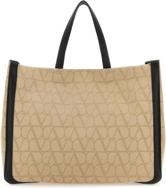 Valentino Garavani Toile Iconographe Shopping Bag - Heren - Shoppers - Beige - ONE Size - Tassen