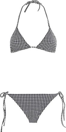 Hunza G Gingham Sabrina Triangle Bikini Size S