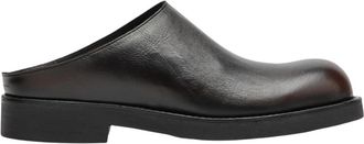 Maison Margiela Slipper - Heren - Slip ons - Zwart - 46 EU - Leer - Schoenen
