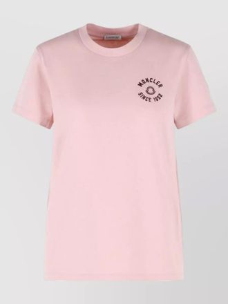 Moncler logo cotton t-shirt short sleeves crew neck