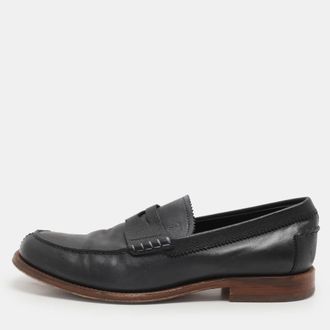 Tod's Tods Dark Blue Leather Slip On Loafers