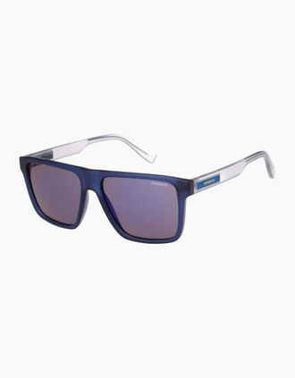 Superdry Mens Superdry Mens SDS-5046 Wayfarer Sunglasses - Matte Crystal Cobalt Blue Grey - Size: ONE size