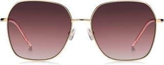 BOSS 58mm Gradient Square Sunglasses in Rose Gold at Nordstrom Rack