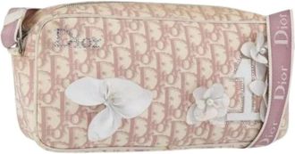 Dior Pre-owned Shoulder Bags, female, Pink, Size: ONE SIZE Pre-owned Vintage Trotter Shoulder Bag