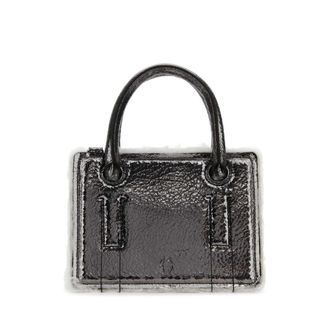 DENTRO Lead Leather Mini Otto Handbag