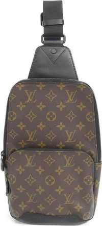 Louis Vuitton Brown Coated Canvas Shoulder Bag Sling Bag (Pre-Owned)