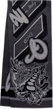 Off-white Allegory scarf - men - Wool - One Size - Black
