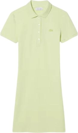 Lacoste Jurken Groen - Dames - Korte kleedjes - Groen - S - Katoen - Kleedjes