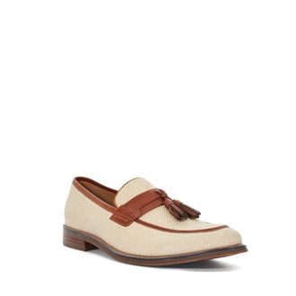 Dune London Mens Sought - Tassel Loafers - Tan - Size UK 9