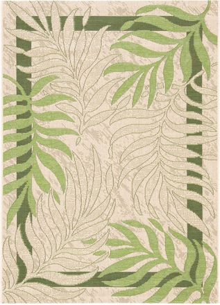 Safavieh Alfombra contempor&aacute;neo de polipropileno beige/verde, 122 x 170 cm