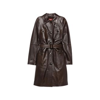 Max Mara Trench Coats, female, Brown, Size: XS Outerwear Max Mara Studio