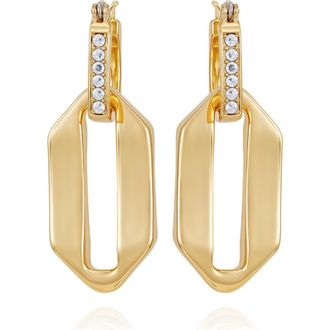 Vince Camuto Drop Hoop Earrings in Gold at Nordstrom Rack