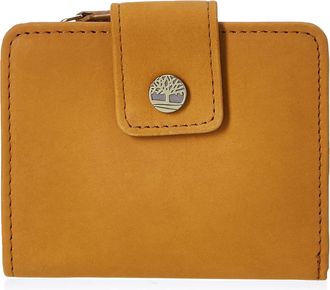Timberland Womens Dw0412/04 Small RFID Leather Wallet, Wheat (Nubuck), One Size