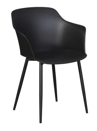 ebuy24 Gira 1 x silla de jard&iacute;n, negro/negro