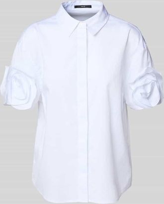 Zero Regular Fit Hemdbluse mit 1/2-Arm in Weiss, Größe 40