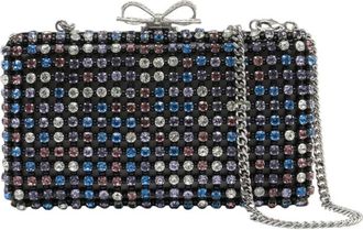 Self Portrait Multi Crystal Embellished Clutch Bag - Dames - Clutches - Veelkleurig - ONE Size - Polyester - Tassen