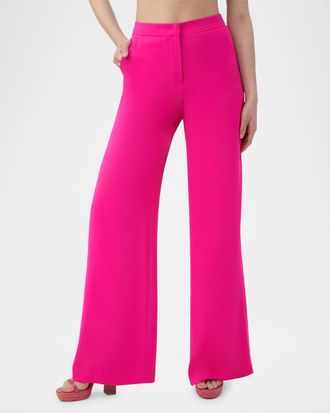 Trina Turk Verity 2 High-Rise Wide-Leg Pants