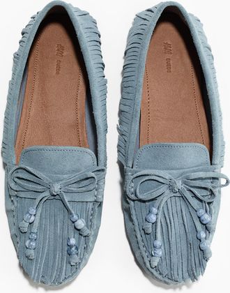 H&M Loafer aus Leder - Blue