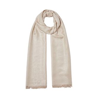 Liu Jo Winter Scarves, female, Beige, Size: ONE SIZE Jacquard Stole