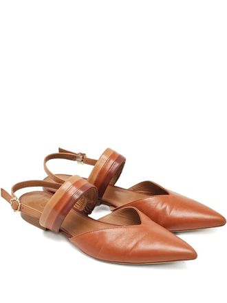 Malone Souliers 40 Maisie slingback flats - women - Calf Leather/Calf Leather/Calf Leather - 40 - Brown