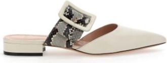 Bally Jemina Pointed-Toe Leather Mules, Brand Size 35 ( US Size 4.5 )